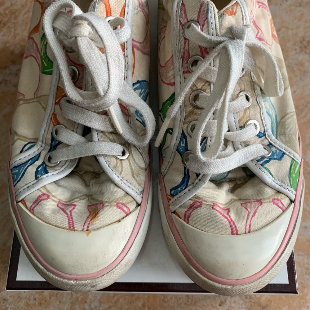 COACH Y2K multicolor colorful rainbow logo sneaker - Picture 5 of 11